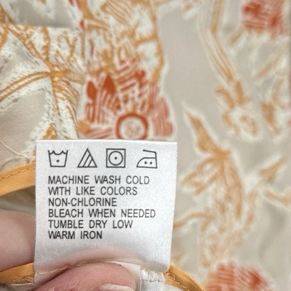 Sigrid Olsen Sport Women’s Long Blazer Cream Orange Floral Size Small - Picture 10 of 10